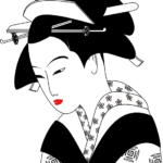 cinese bianco nero grafica